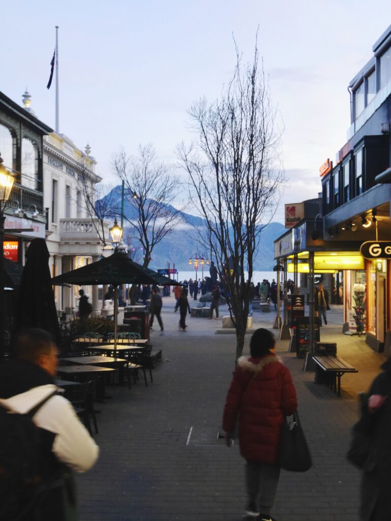 Downtown Queenstown, New Zealand.