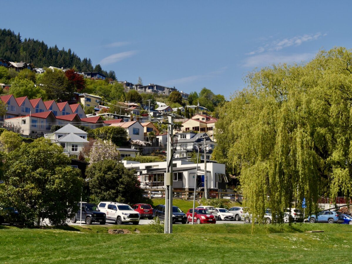 A neighborhood view from Queenstown, NZ.