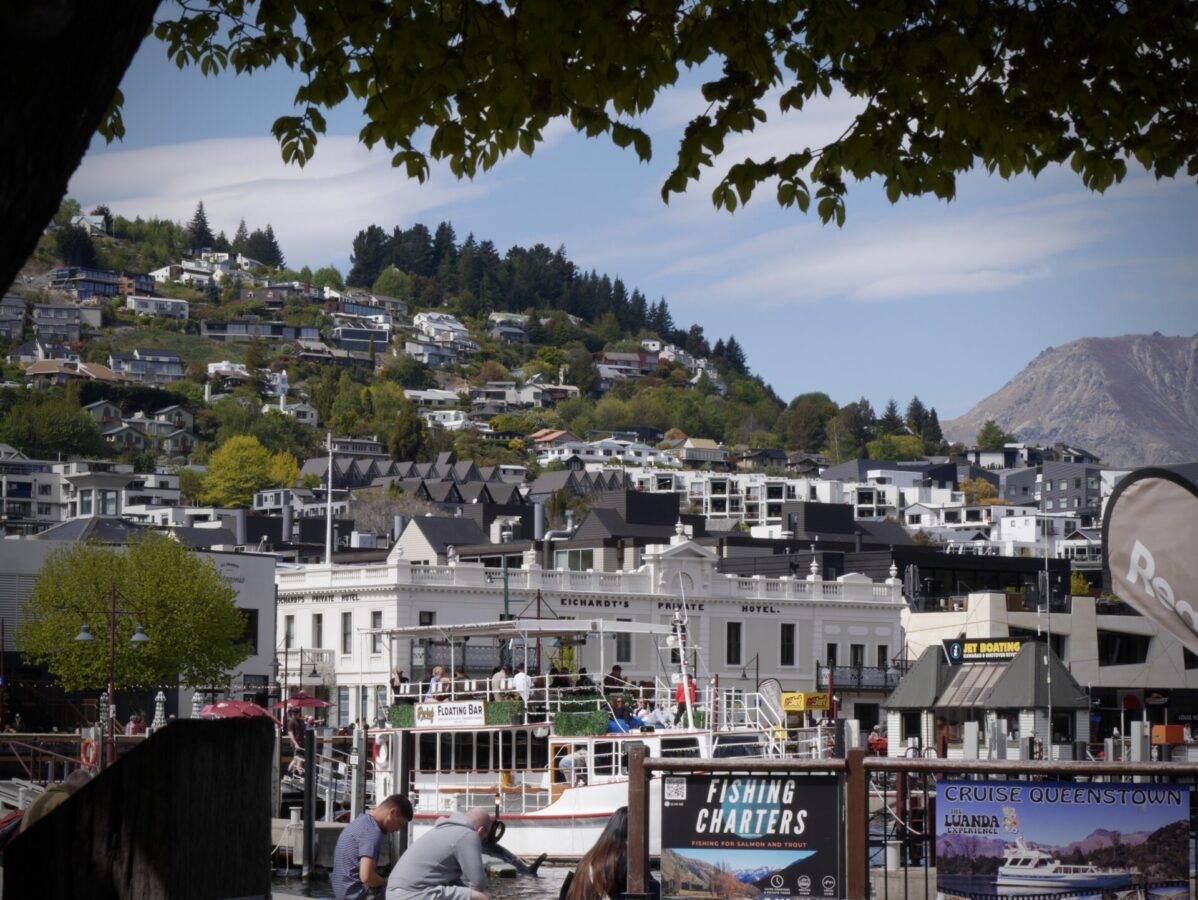 The Queenstown hill neighborhood in Queenstown, NZ.