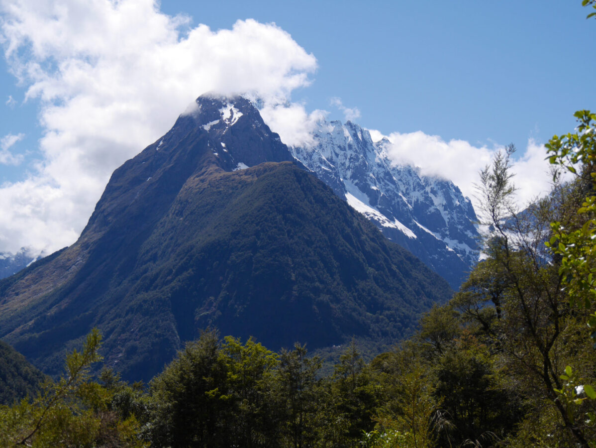A mountain view from Fiordland National Park, NZ.