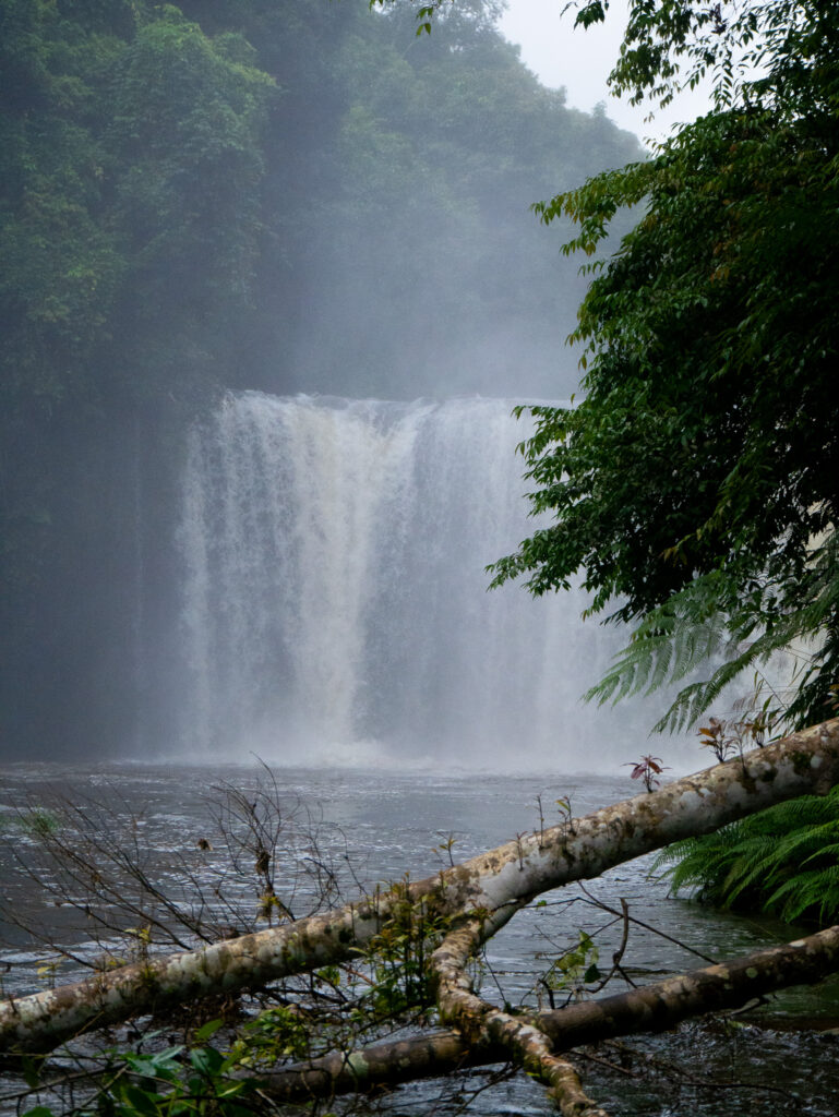 The Tad Champee falls along the Bolaven Plateau Loop in Laos.